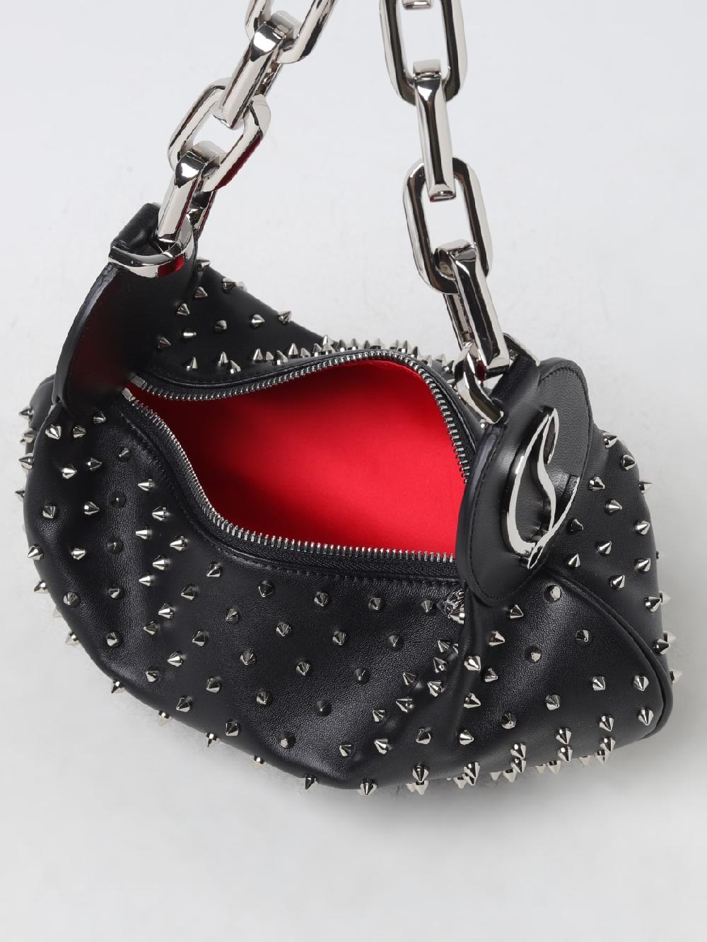 Giglio Borsa Le 54 Christian Louboutin In Nappa Con Borchie