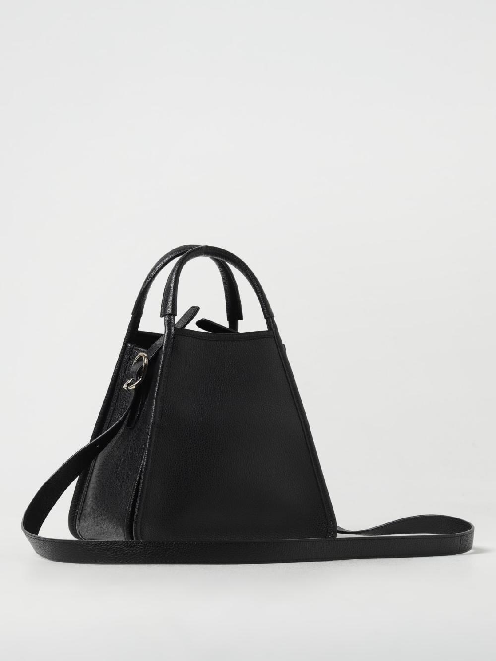 Giglio Borsa Le Foulonné Longchamp In Pelle A Grana Con Tracolla