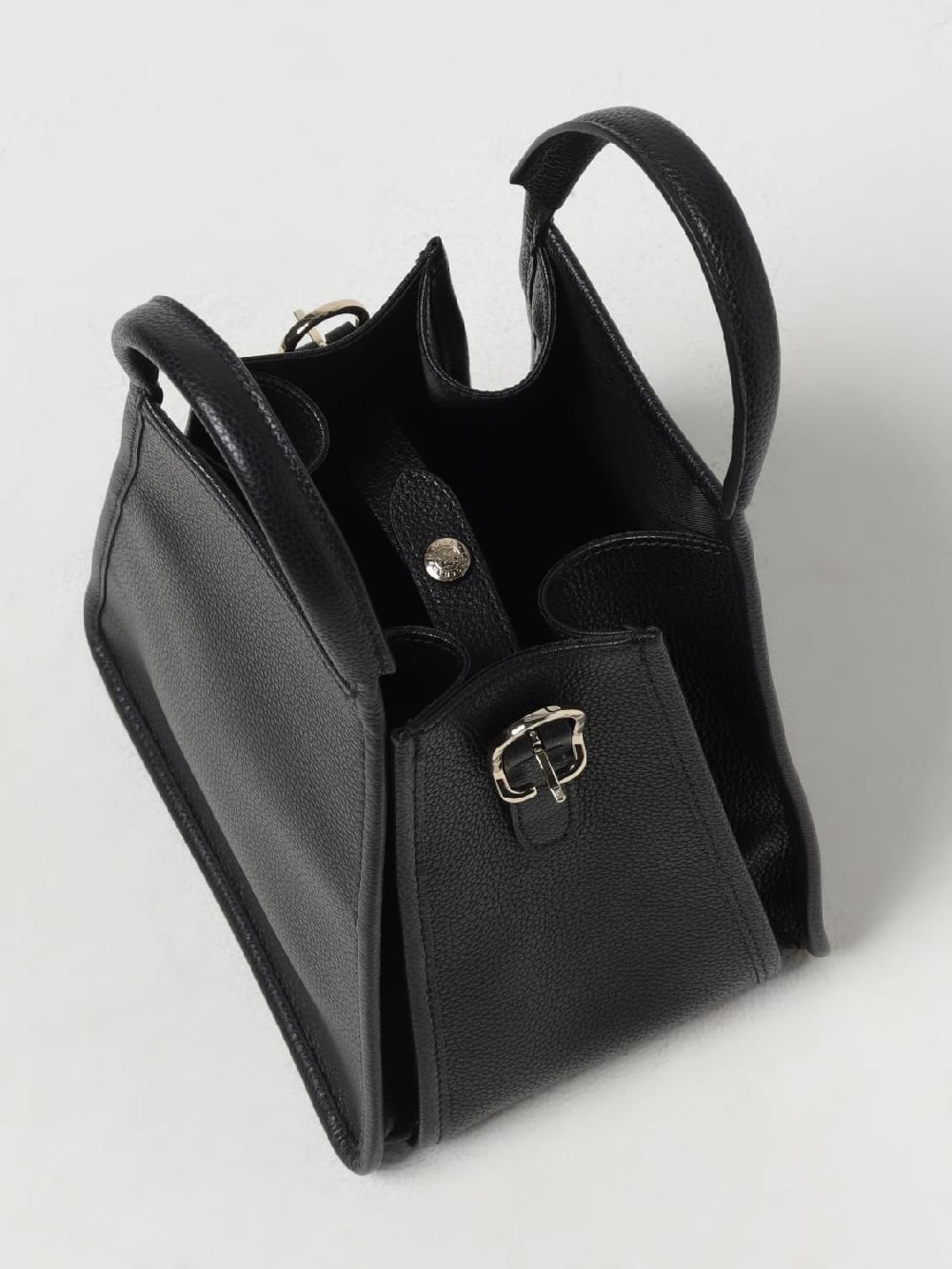 Giglio Borsa Le Foulonné Longchamp In Pelle A Grana Con Tracolla