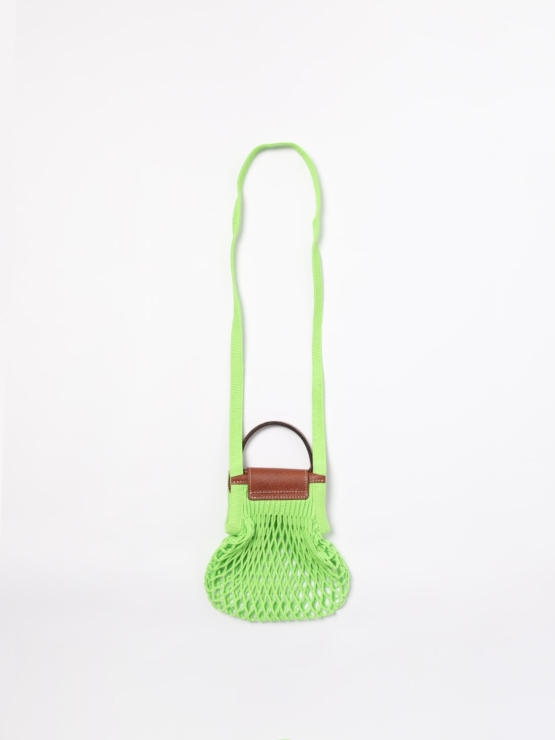 Giglio Borsa Le Pliage Filet Longchamp In Cotone E Pelle