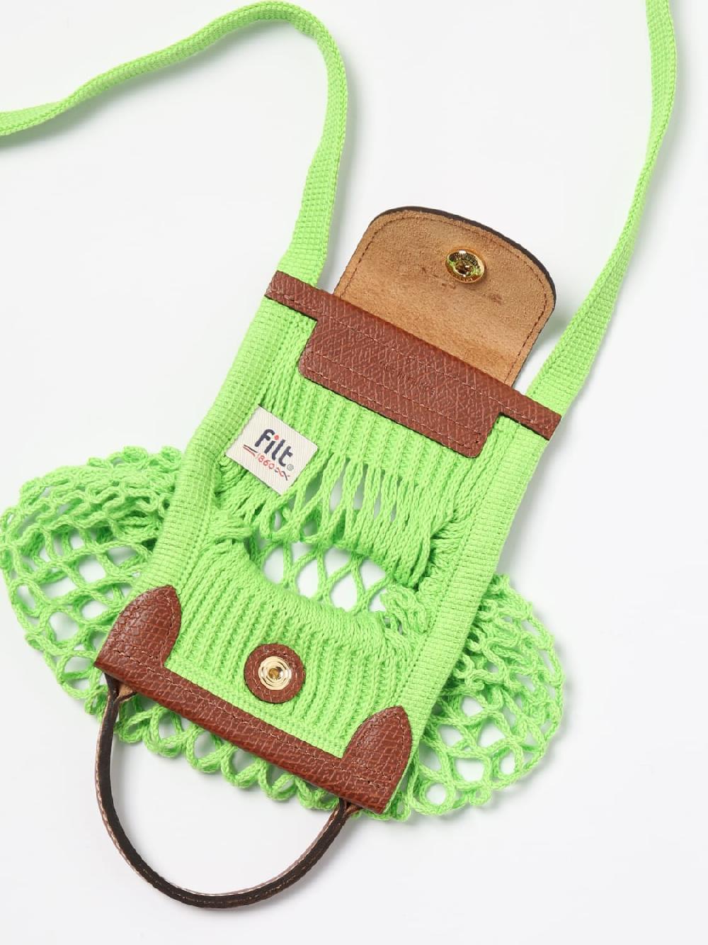 Giglio Borsa Le Pliage Filet Longchamp In Cotone E Pelle