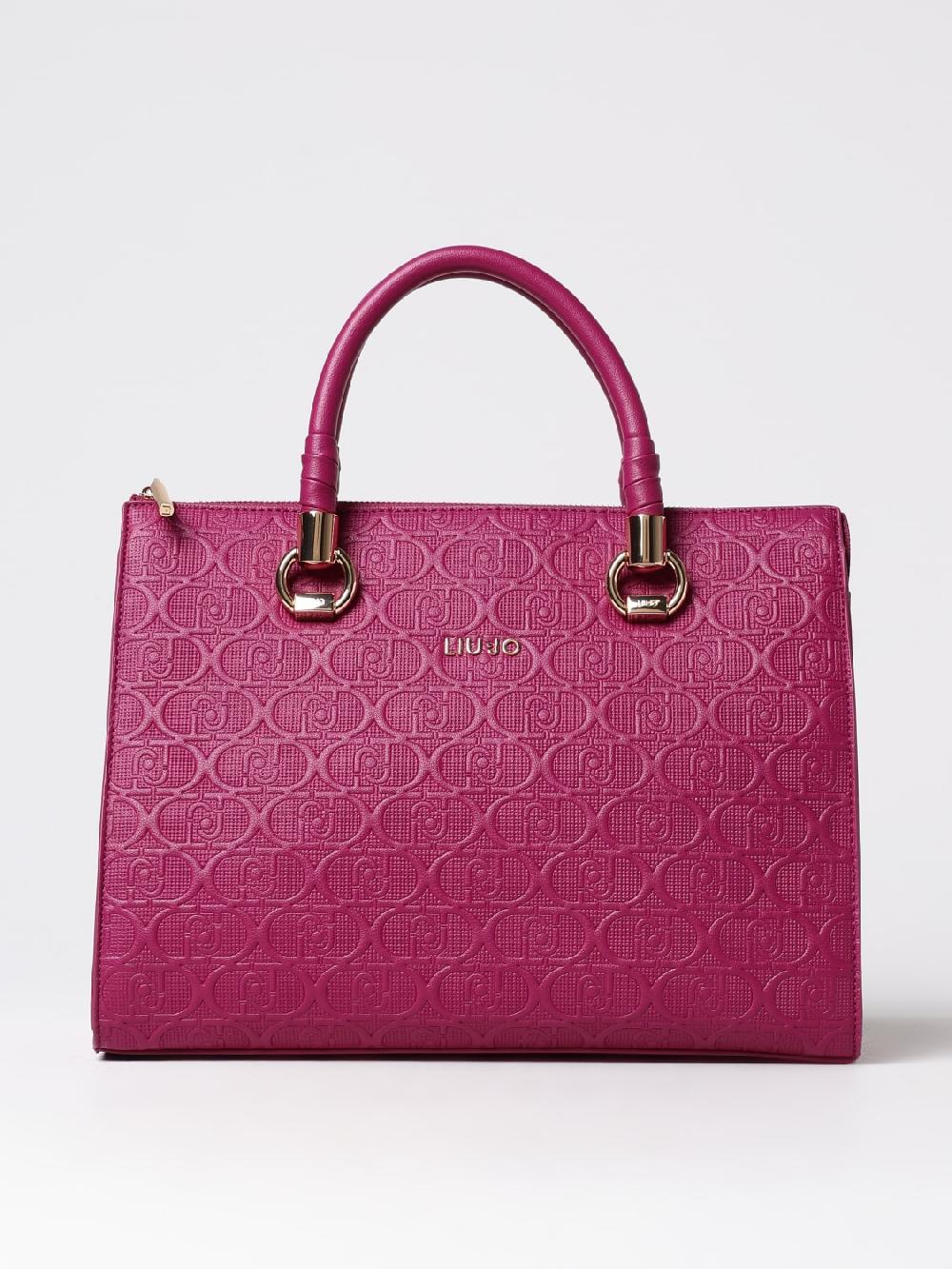 Giglio Borsa Liu Jo in pelle sintetica con logo embossed