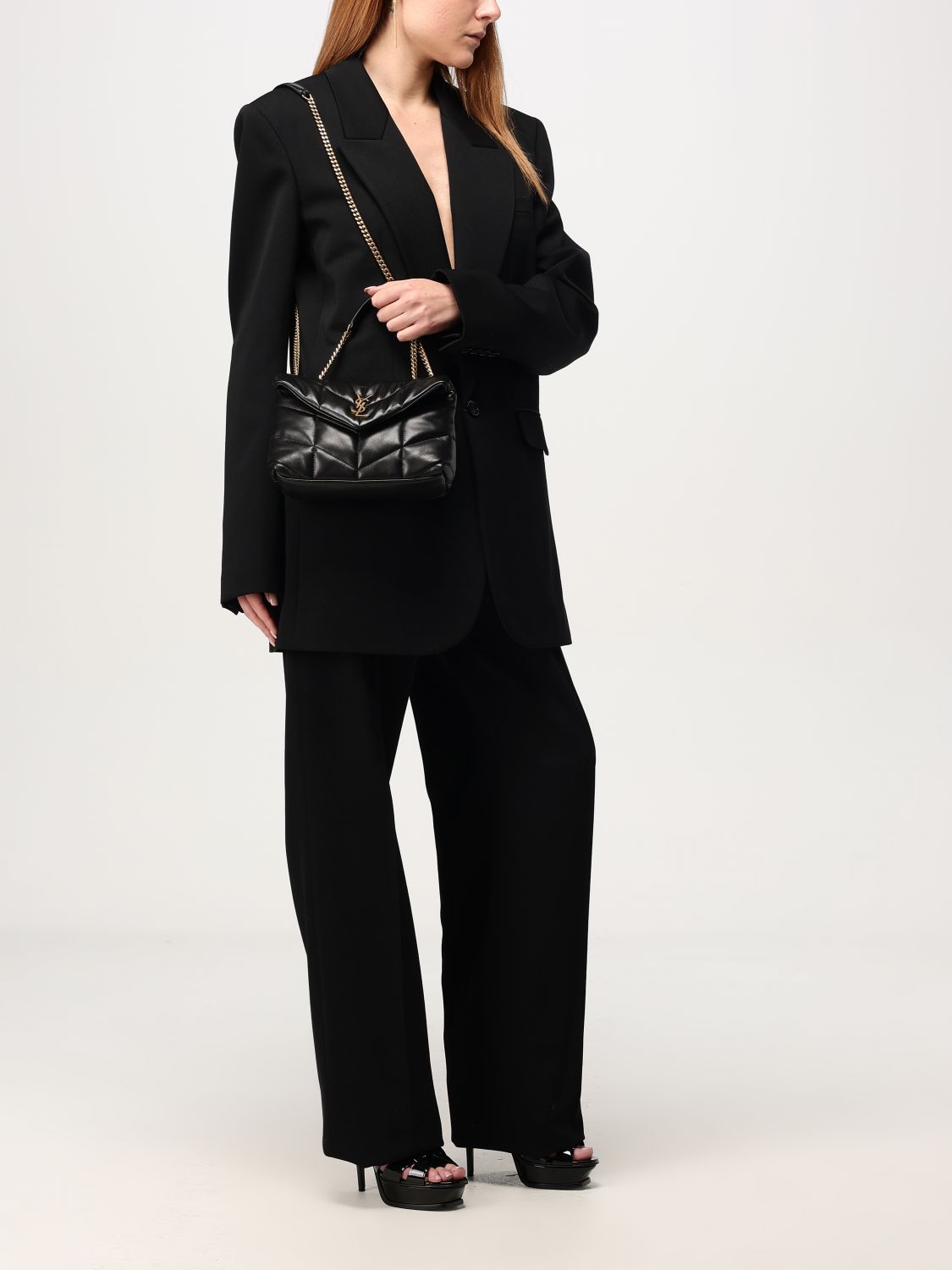 Giglio Borsa Lou Lou Puffer Toy Saint Laurent In Nappa Trapuntata
