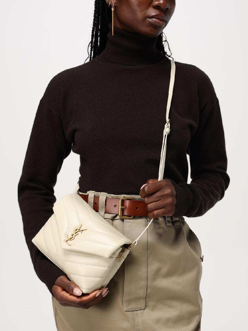 Giglio Borsa Loulou Toy Saint Laurent In Pelle Chevron