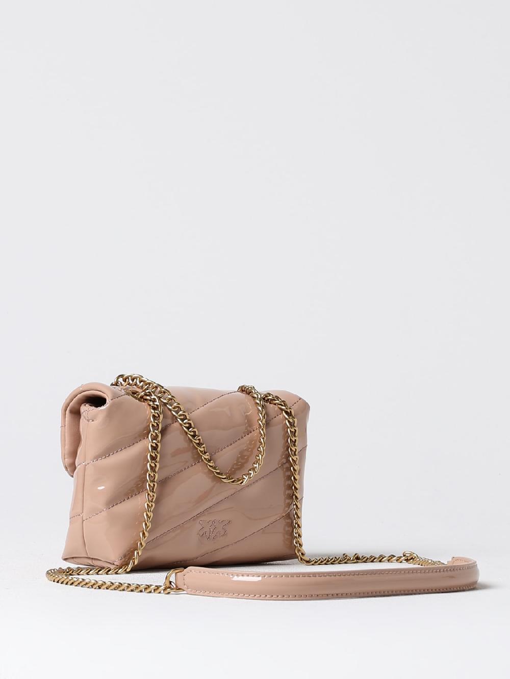 Giglio Borsa Love Bag Puff Pinko In Vernice Trapuntata