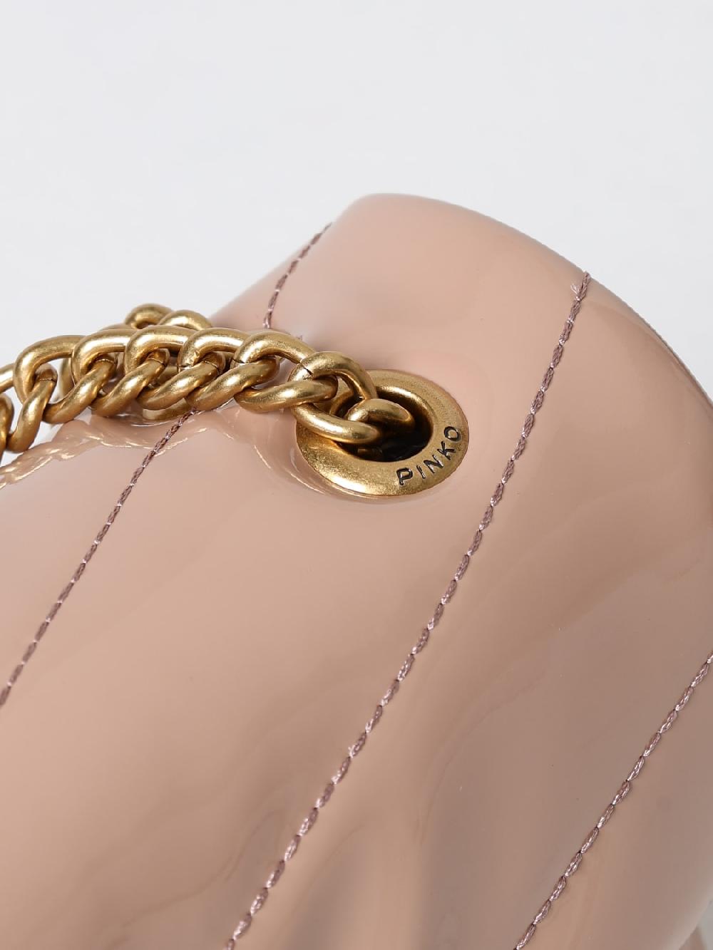Giglio Borsa Love Bag Puff Pinko In Vernice Trapuntata