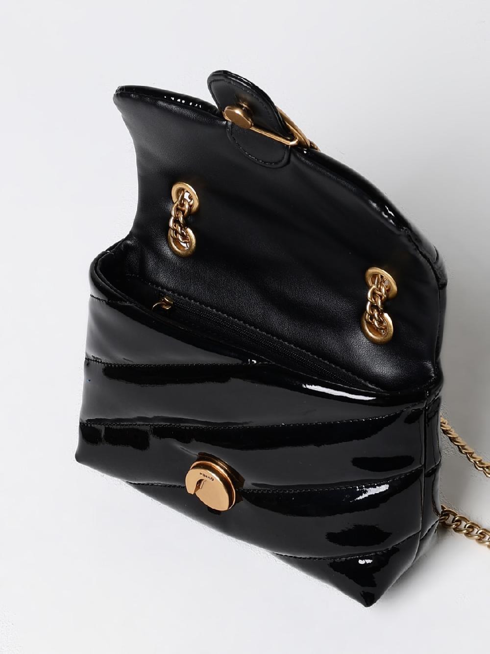 Giglio Borsa Love Bag Puff Pinko In Vernice Trapuntata