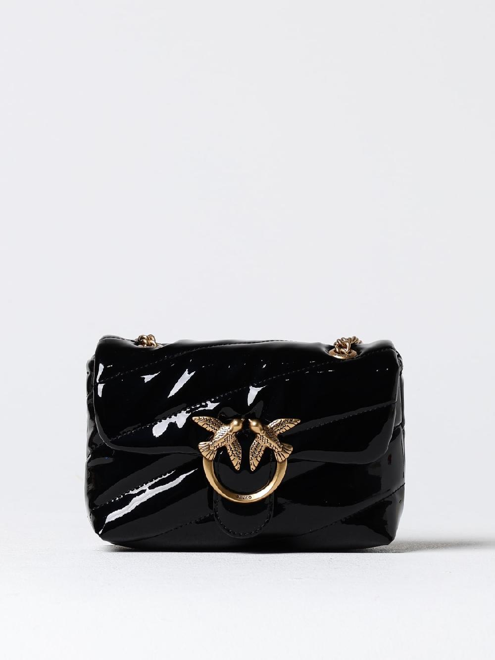 Giglio Borsa Love Bag Puff Pinko in vernice trapuntata