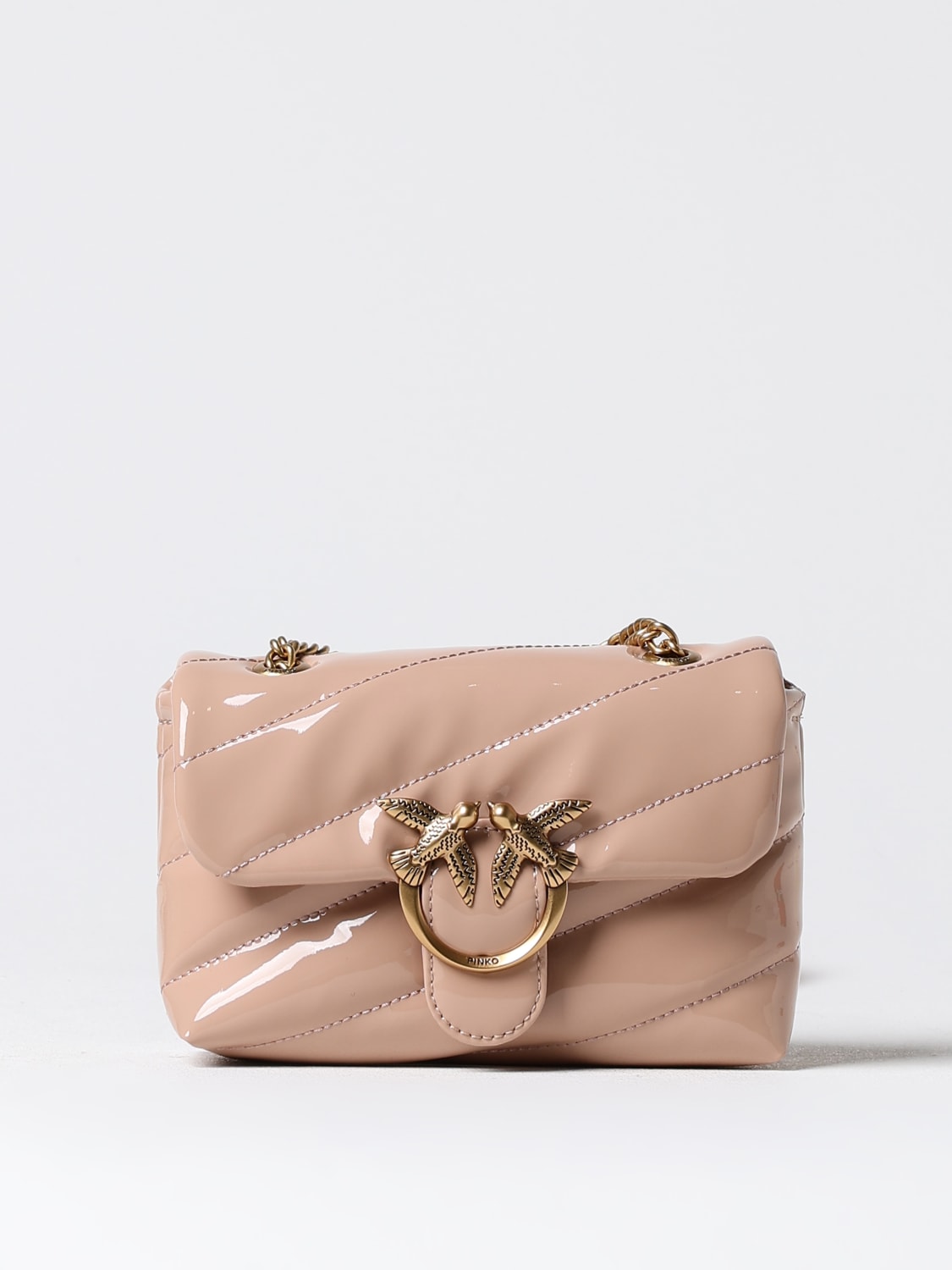 Giglio Borsa Love Bag Puff Pinko in vernice trapuntata