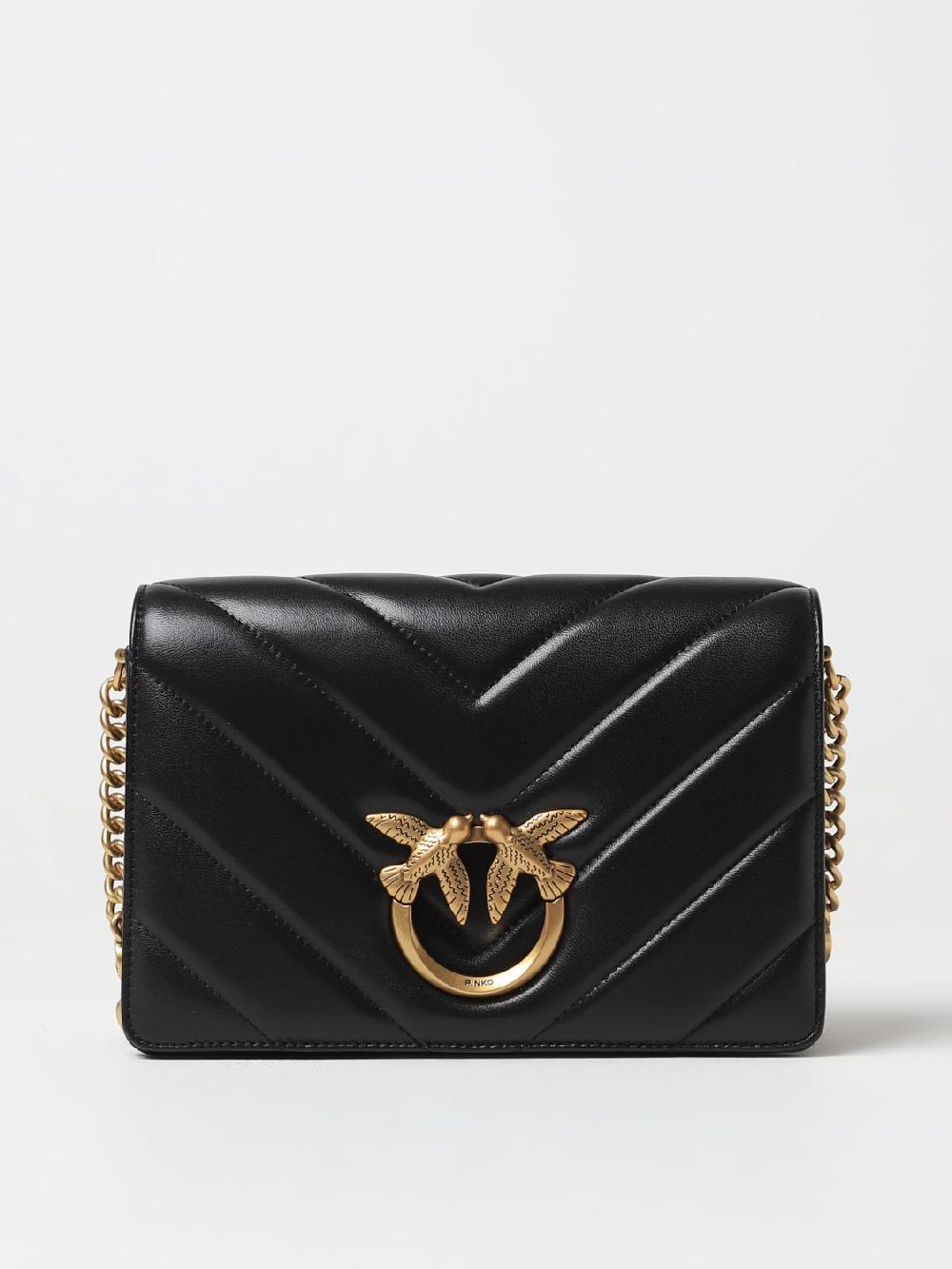 Giglio Borsa Love Click Classic Pinko in pelle chevron