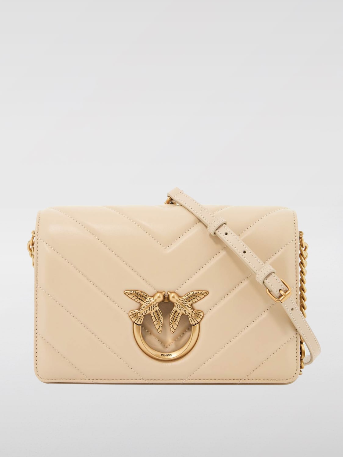 Giglio Borsa Love Click Classic Pinko in pelle chevron