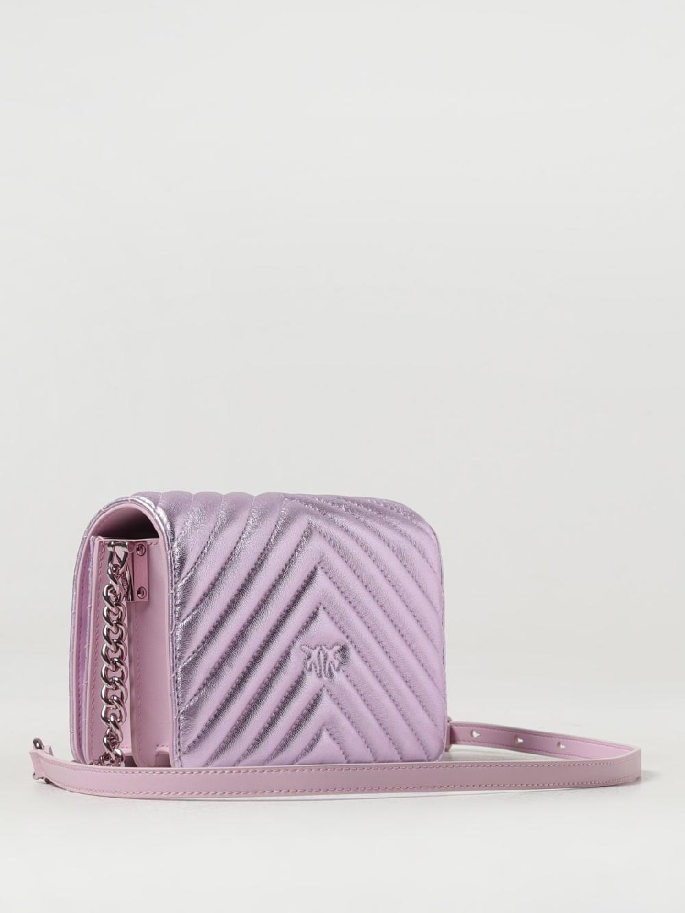 Giglio Borsa Love Click Pinko In Nappa Matelassé Laminata