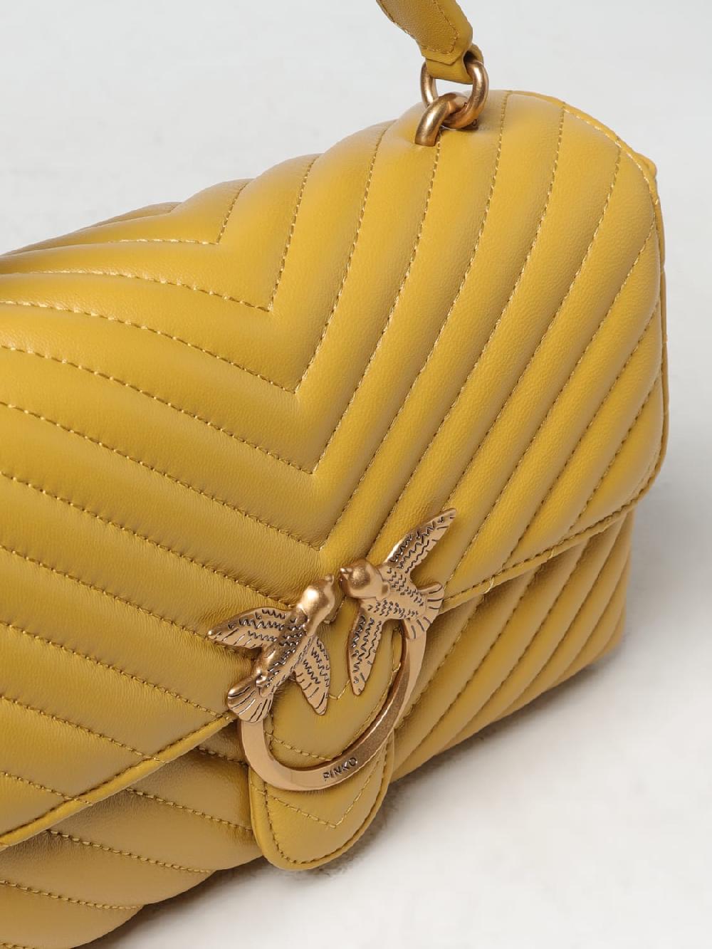 Giglio Borsa Love Lafy Puff Pinko In Nappa Trapuntata Chevron