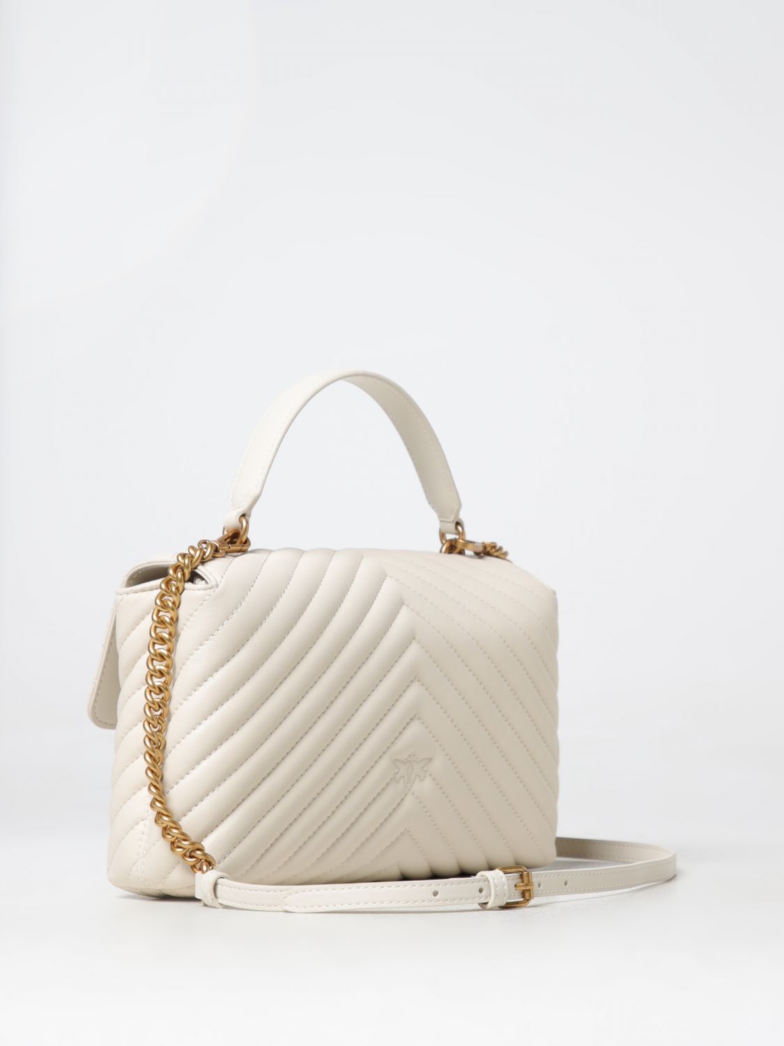 Giglio Borsa Love Lafy Puff Pinko In Nappa Trapuntata Chevron