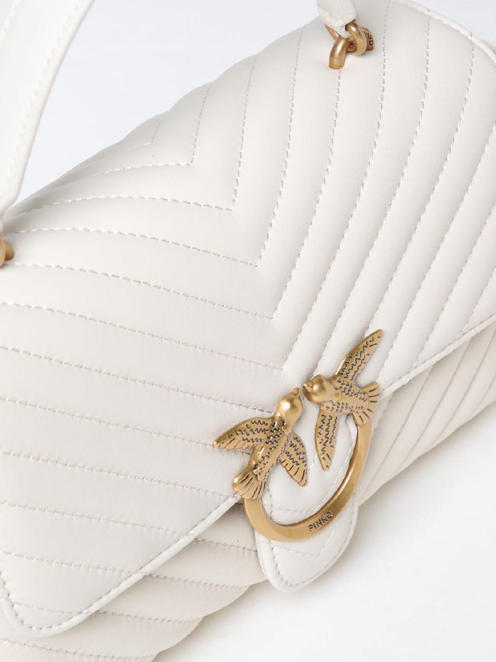 Giglio Borsa Love Lafy Puff Pinko In Nappa Trapuntata Chevron
