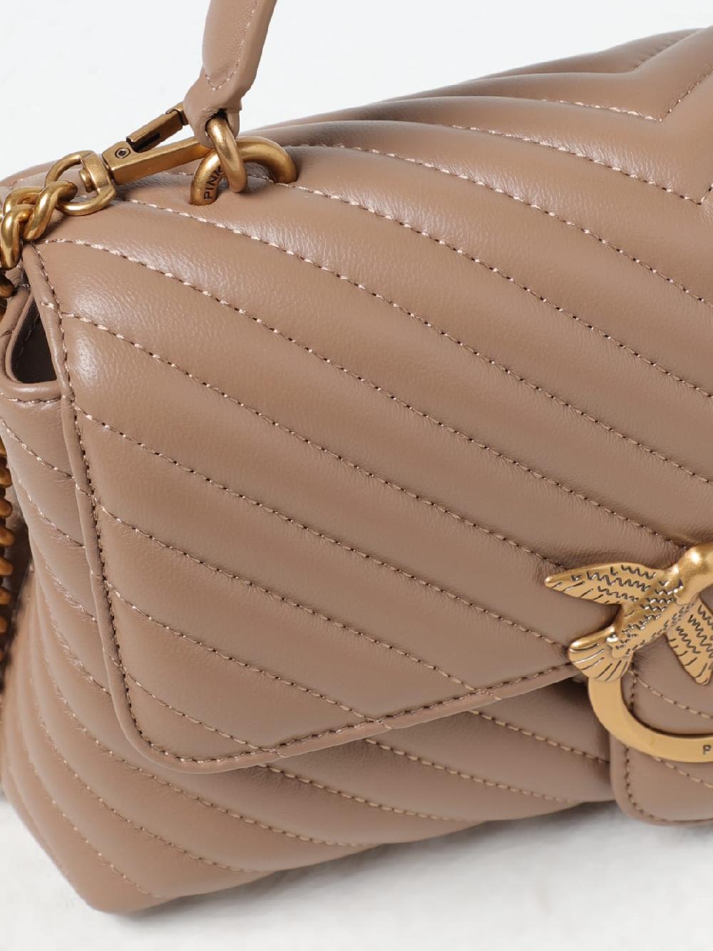 Giglio Borsa Love Lafy Puff Pinko In Nappa Trapuntata Chevron