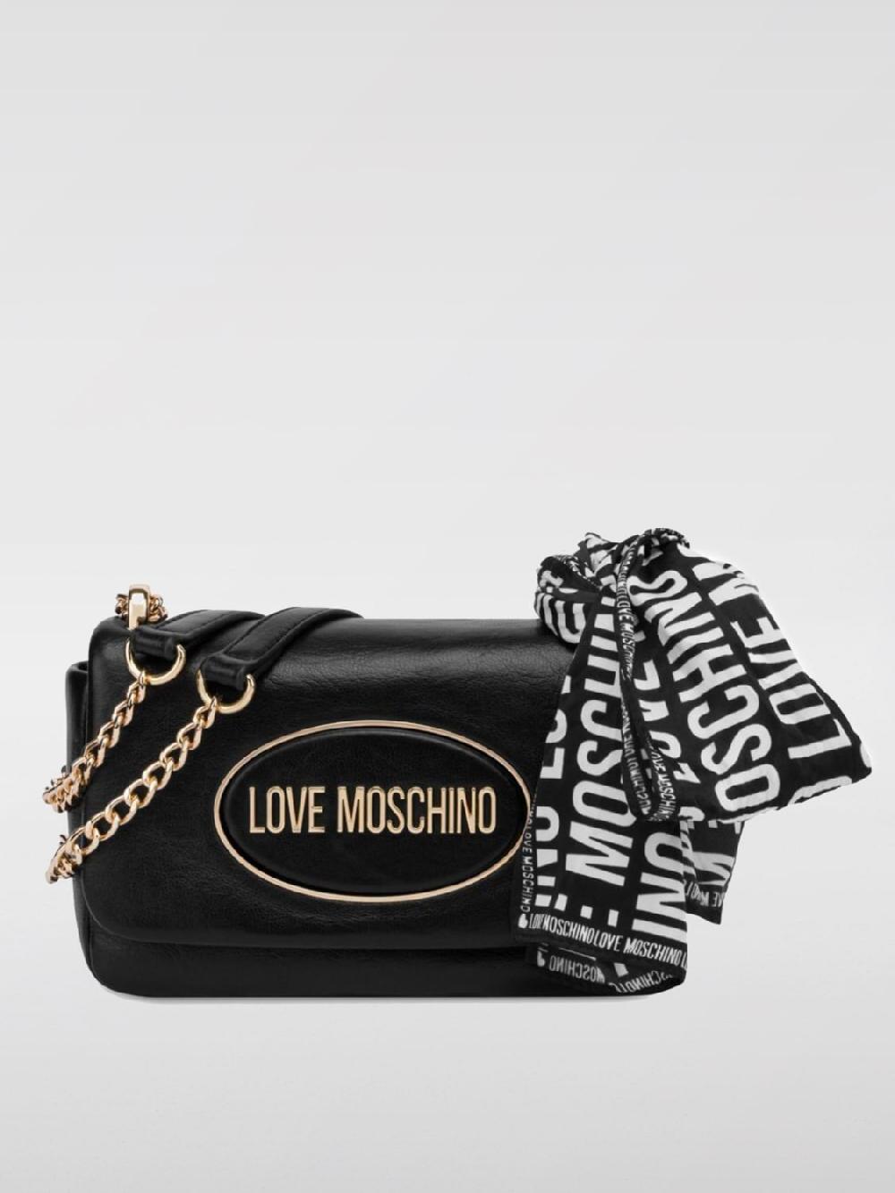 Giglio Borsa Love Moschino in pelle sintetica con foulard