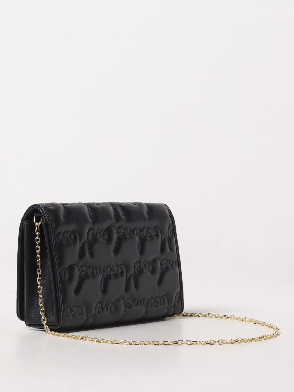 Giglio Borsa Love Moschino In Pelle Sintetica Con Logo Ricamato All Over