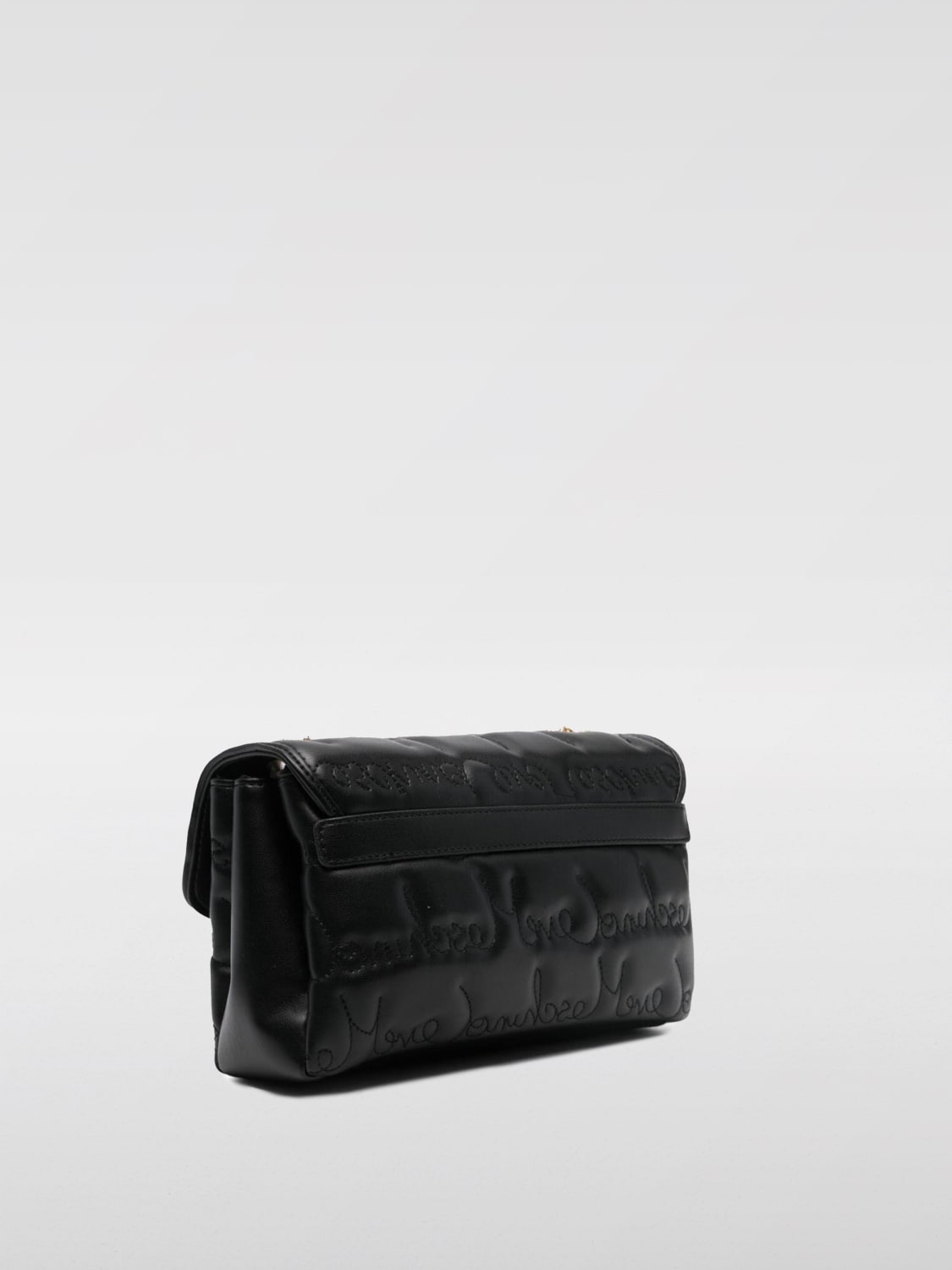 Giglio Borsa Love Moschino In Pelle Sintetica Con Logo Ricamato All Over