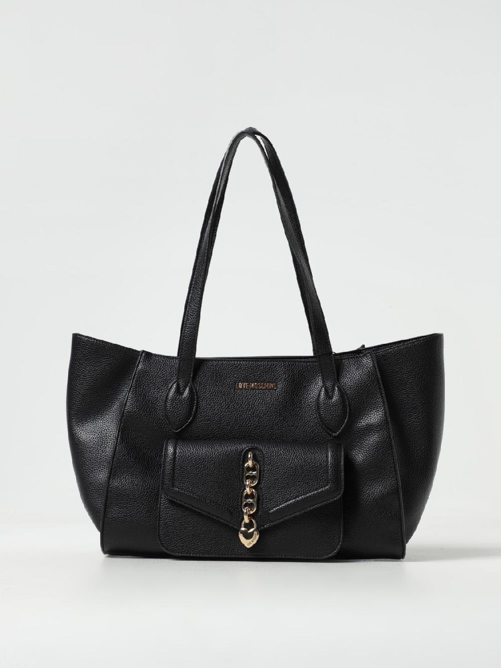 Giglio Borsa Love Moschino in pelle sintetica martellata
