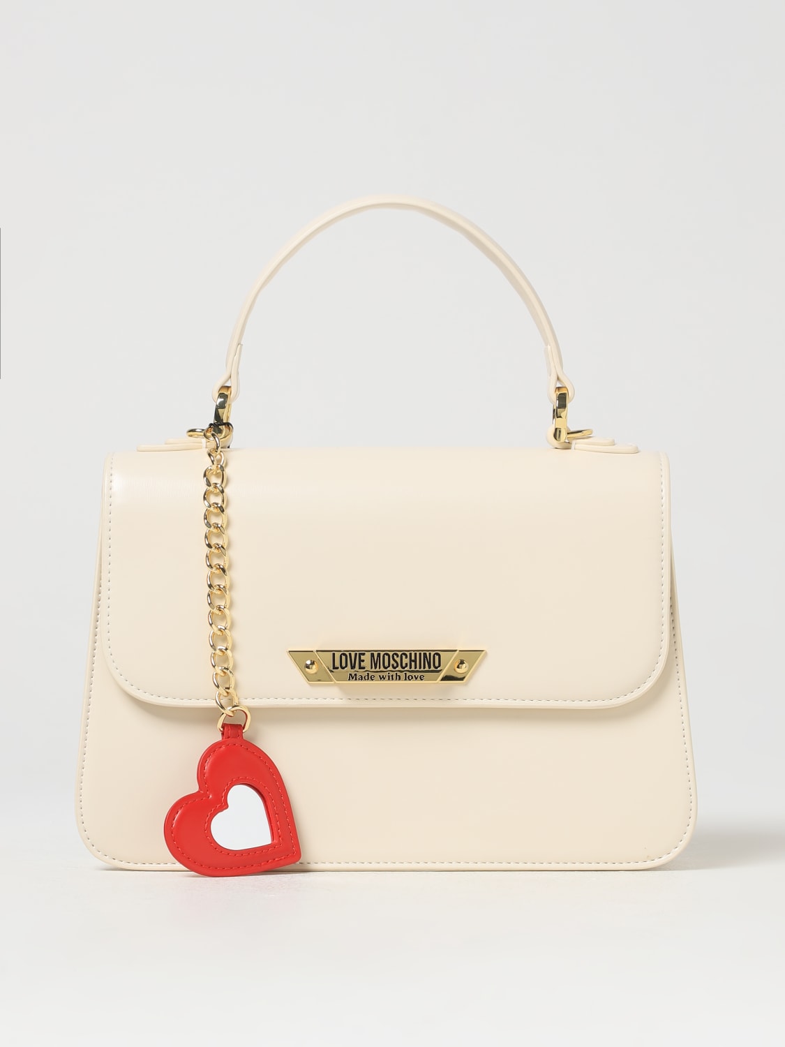 Giglio Borsa Love Moschino in pelle sintetica spazzolata