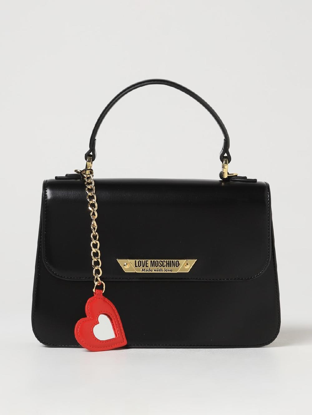 Giglio Borsa Love Moschino in pelle sintetica spazzolata