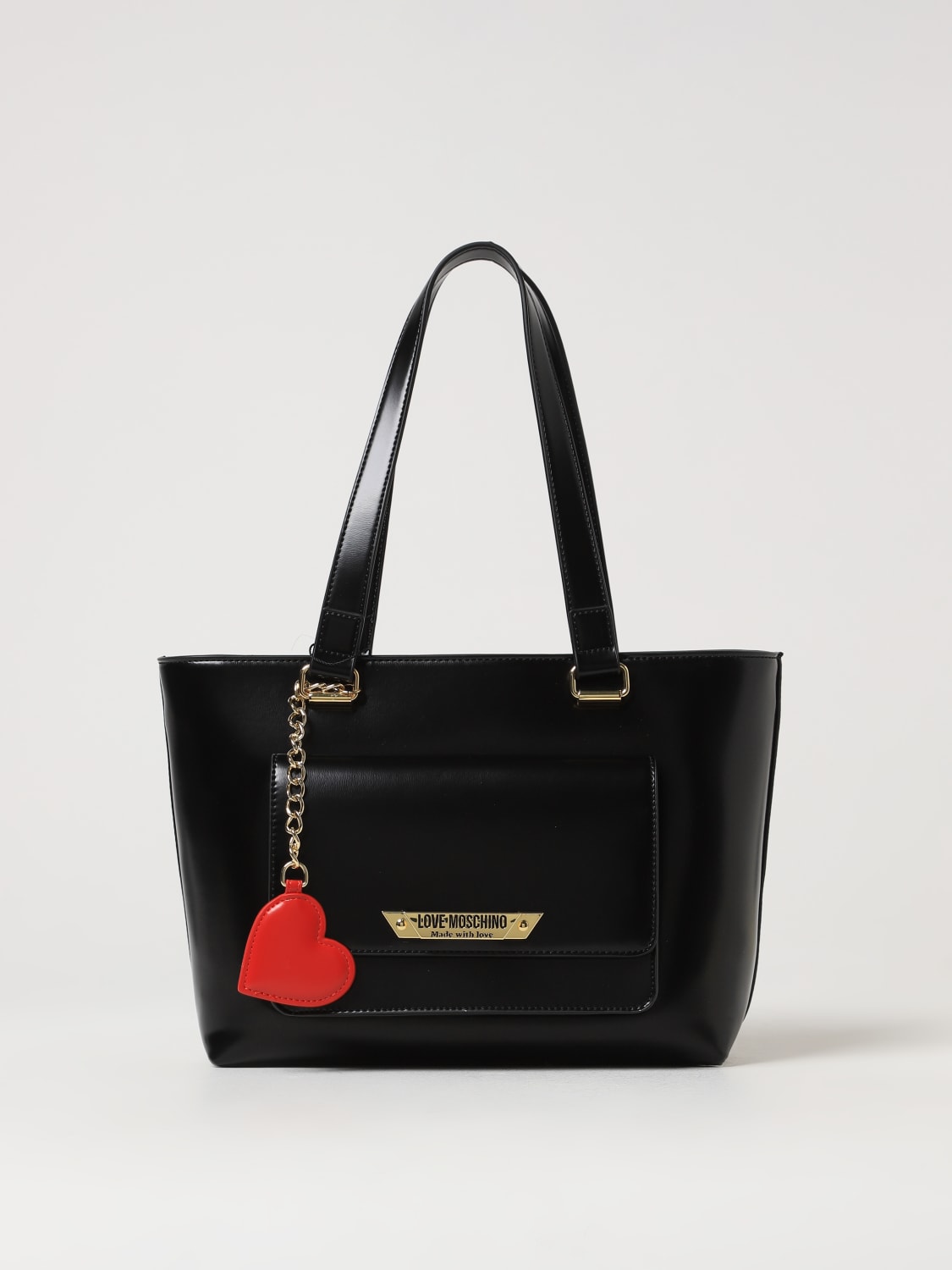 Giglio Borsa Love Moschino in pelle sintetica spazzolata