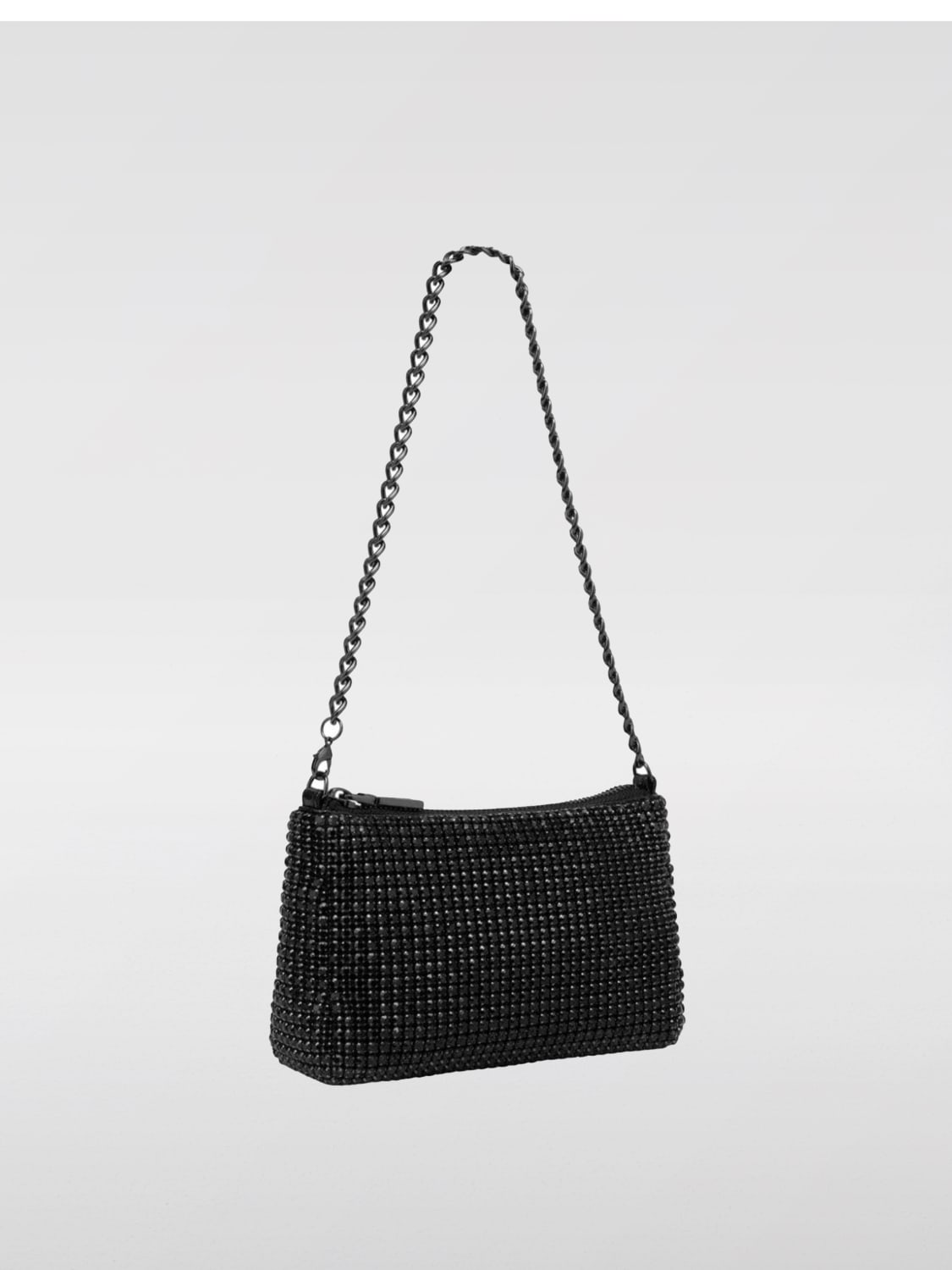 Giglio Borsa Love Moschino In Tessuto Con Strass All Over