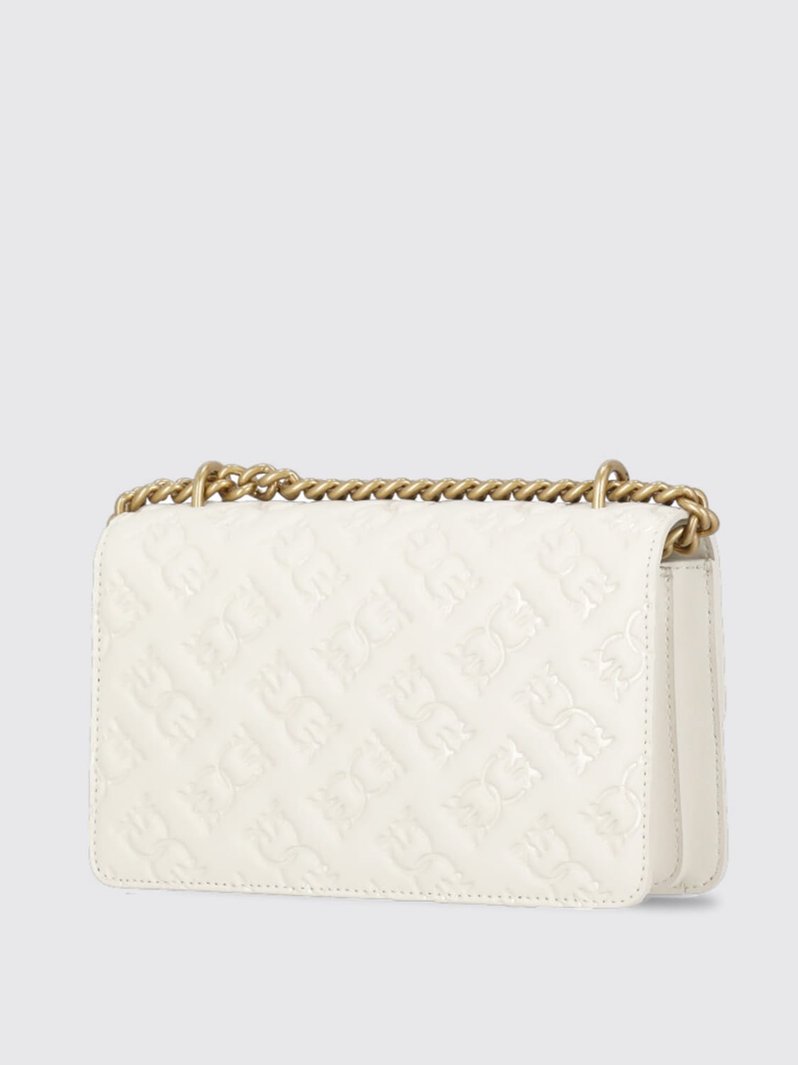 Giglio Borsa Love One Pinko In Pelle Con Logo All Over