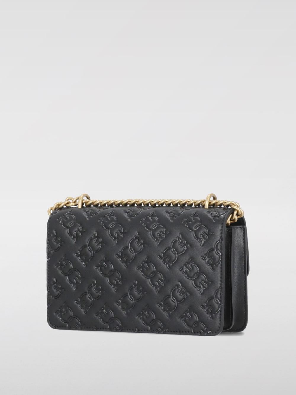 Giglio Borsa Love One Pinko In Pelle Con Logo All Over