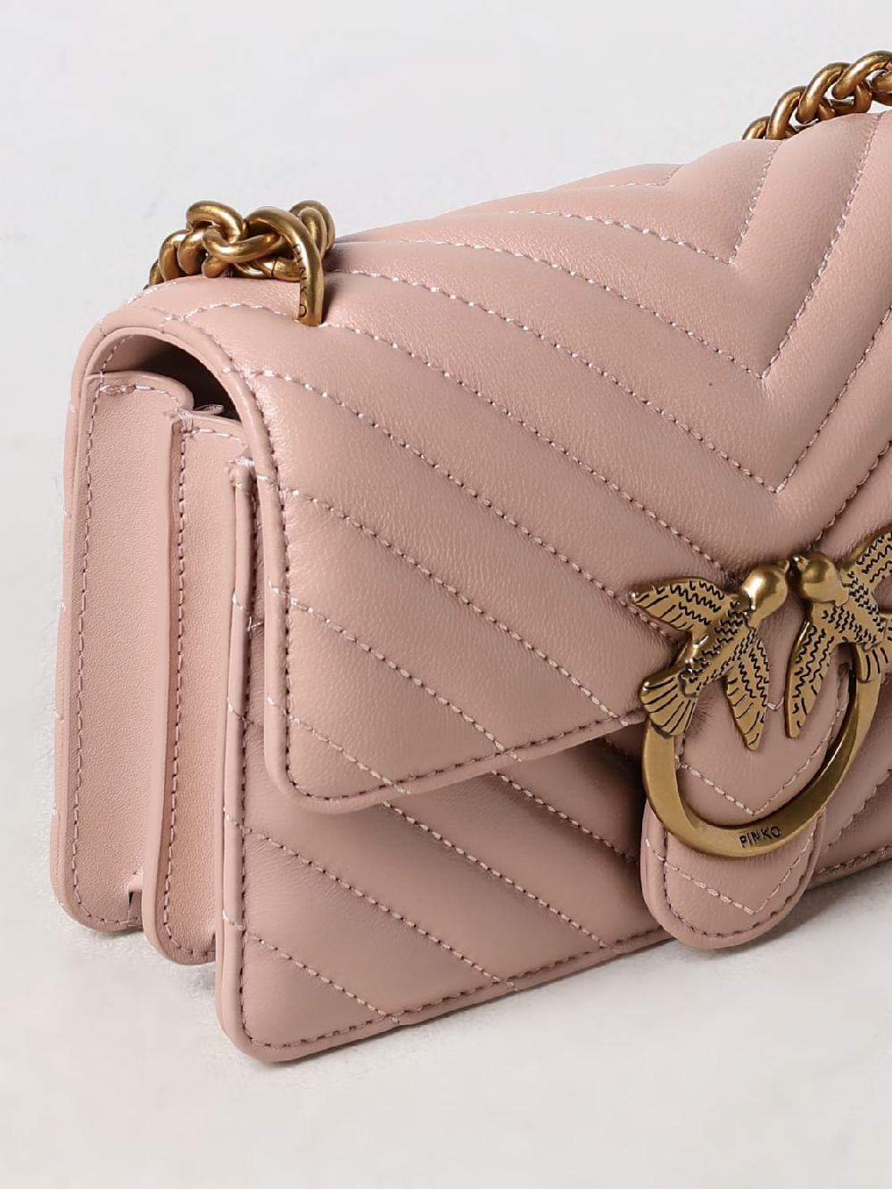 Giglio Borsa Love One Pinko In Pelle Trapuntata Chevron