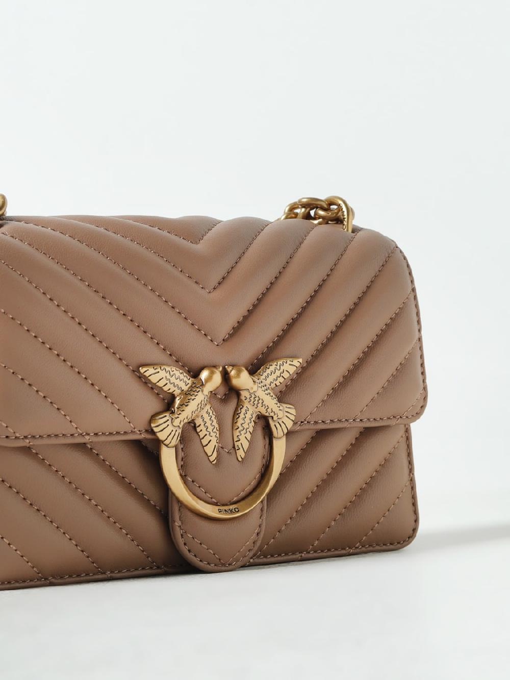 Giglio Borsa Love One Pinko In Pelle Trapuntata Chevron