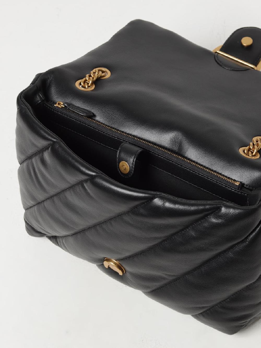 Giglio Borsa Love Puff Pinko In Nappa Matelassé Con Logo