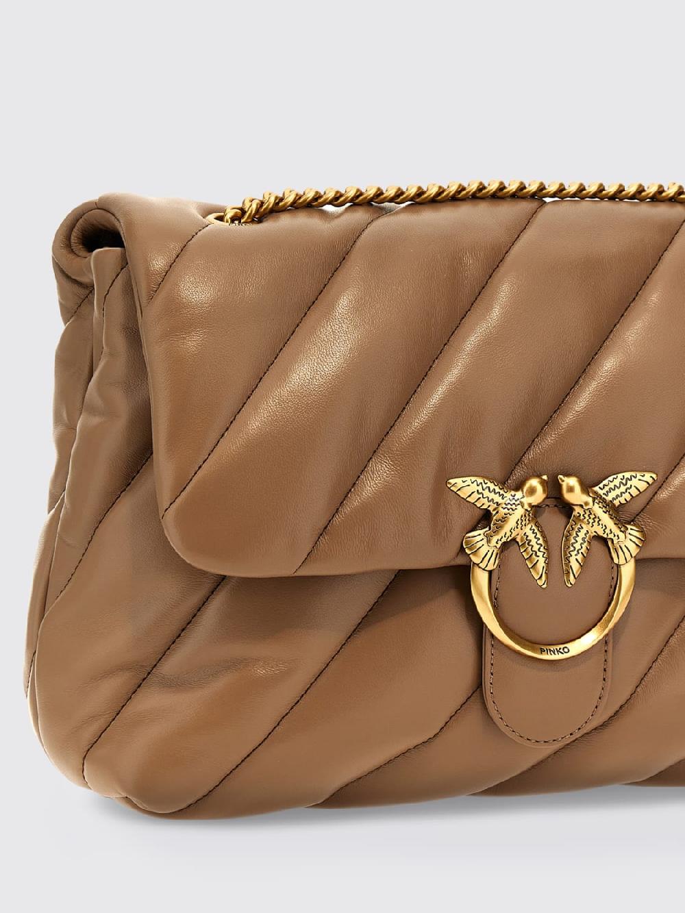 Giglio Borsa Love Puff Pinko In Nappa Matelassé Con Logo