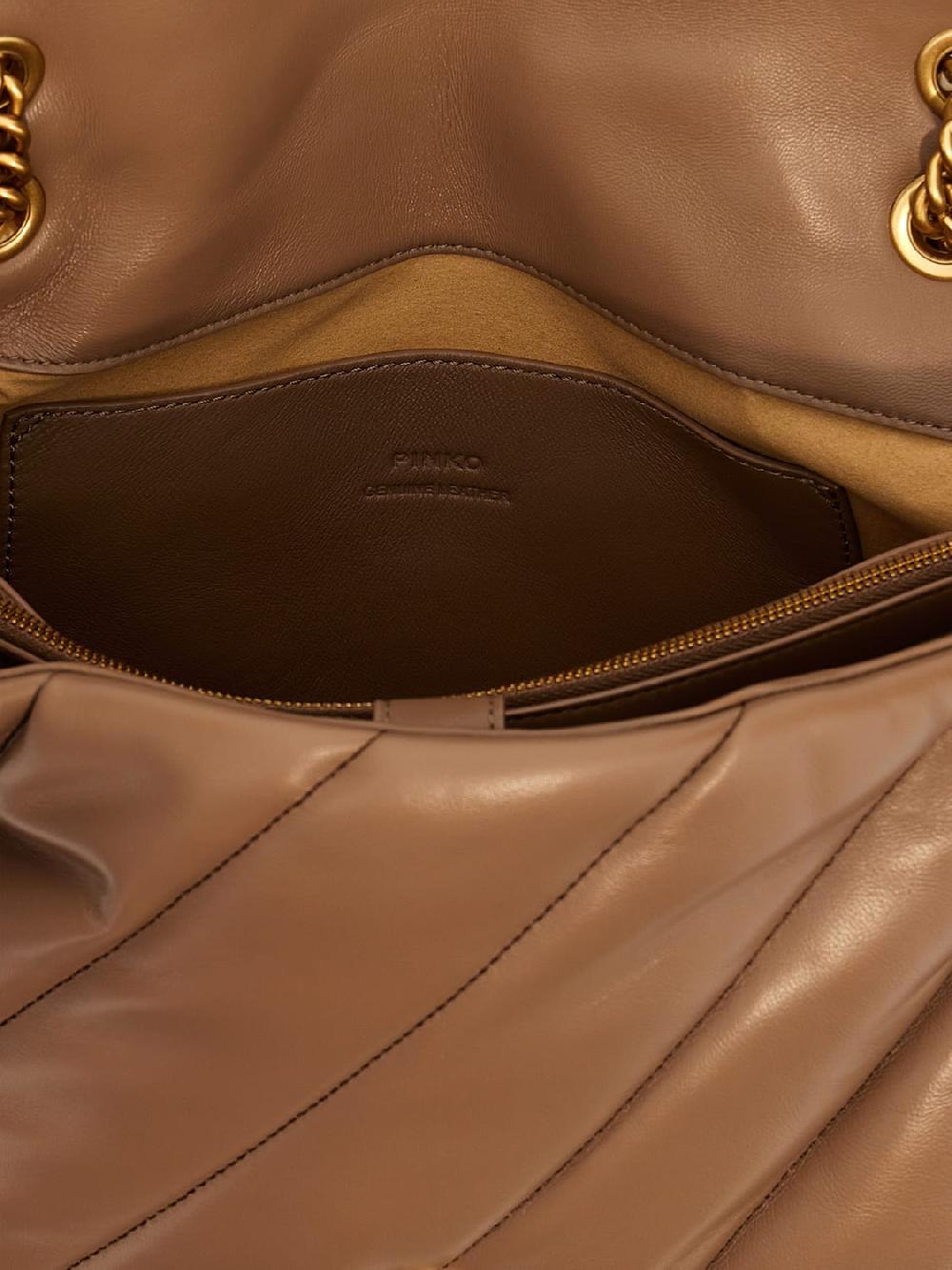 Giglio Borsa Love Puff Pinko In Nappa Matelassé Con Logo