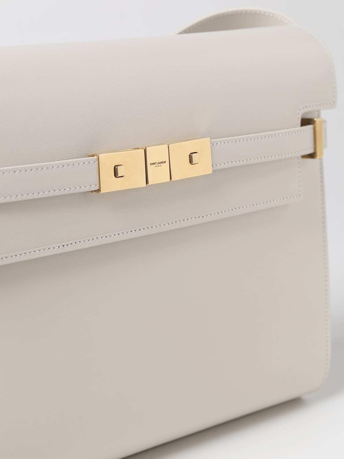 Giglio Borsa Manhattan Saint Laurent In Pelle Palmellata Con Logo