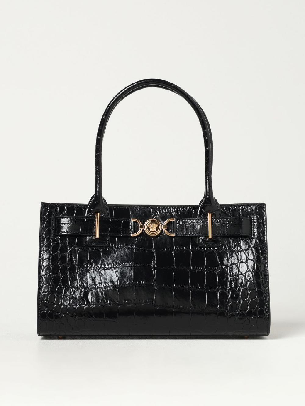 Giglio Borsa Medusa '95 Versace in pelle stampa cocco