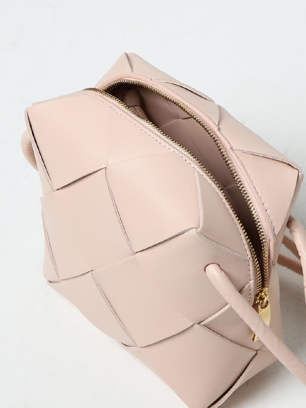 Giglio Borsa Mini Cassette Bottega Veneta In Nappa Intrecciata