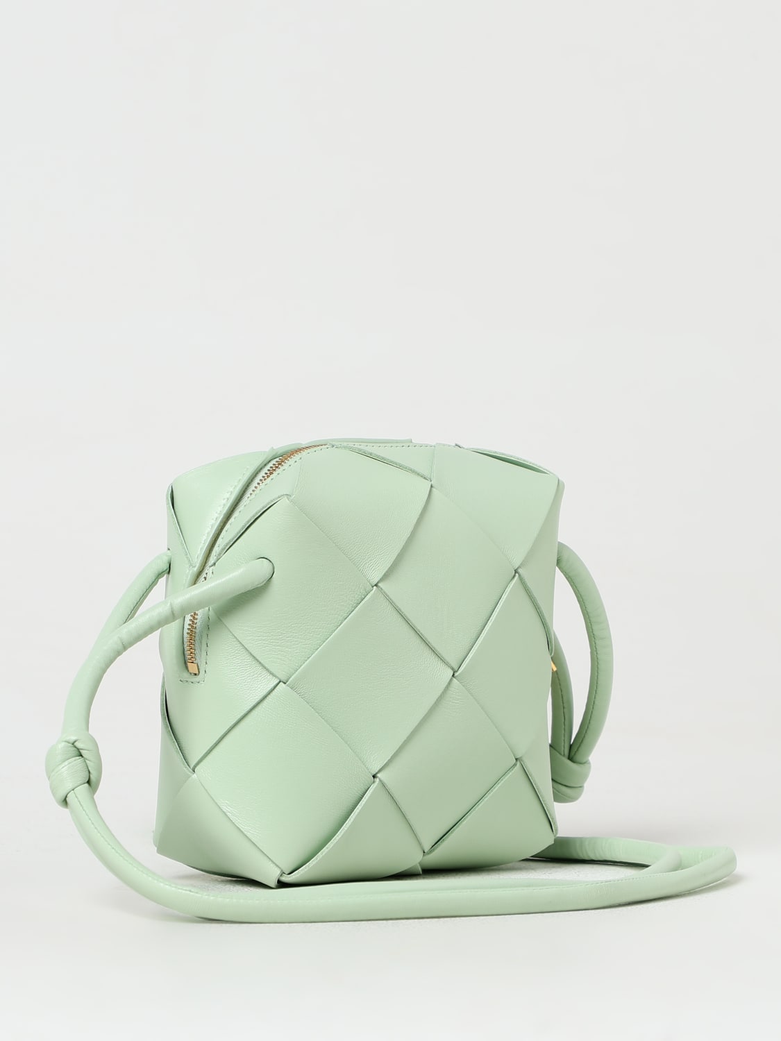 Giglio Borsa Mini Cassette Bottega Veneta In Nappa Intrecciata