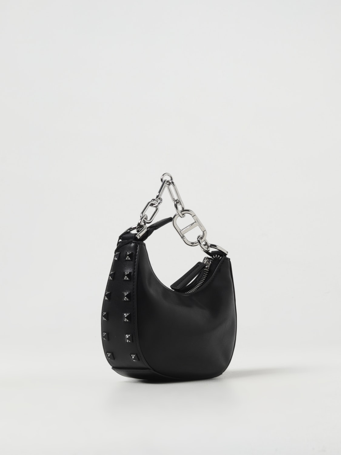 Giglio Borsa Mini Croissant Twinset In Pelle Sintetica Con Borchie E Strass
