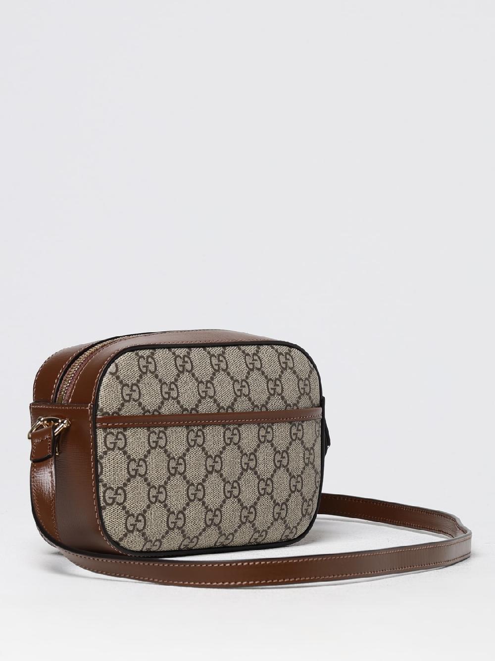 Giglio Borsa Mini Horsebit 1955 Gucci In Tessuto GG Supreme E Pelle