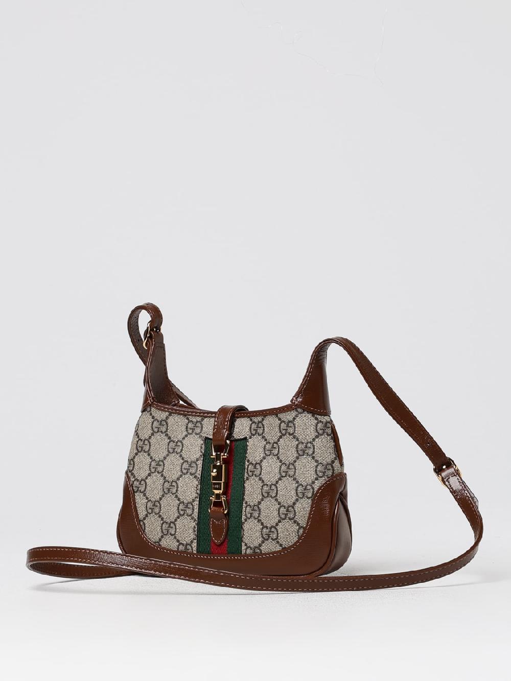 Giglio Borsa Mini Jackie 1961 Gucci In Tessuto GG Supreme E Pelle