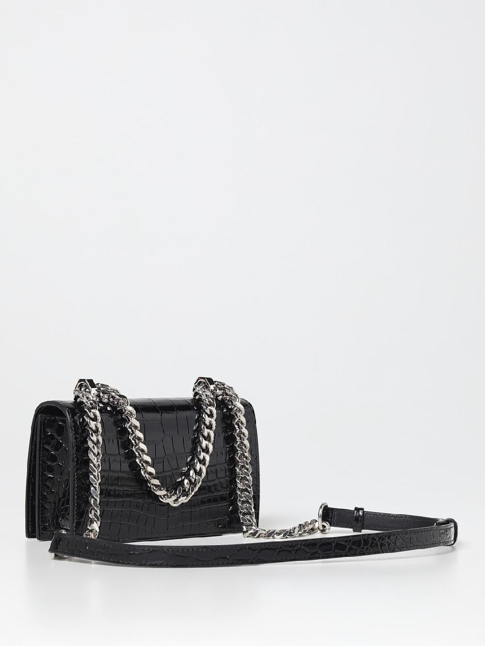 Giglio Borsa Mini Jewelled Alexander McQueen In Pelle Stampa Cocco