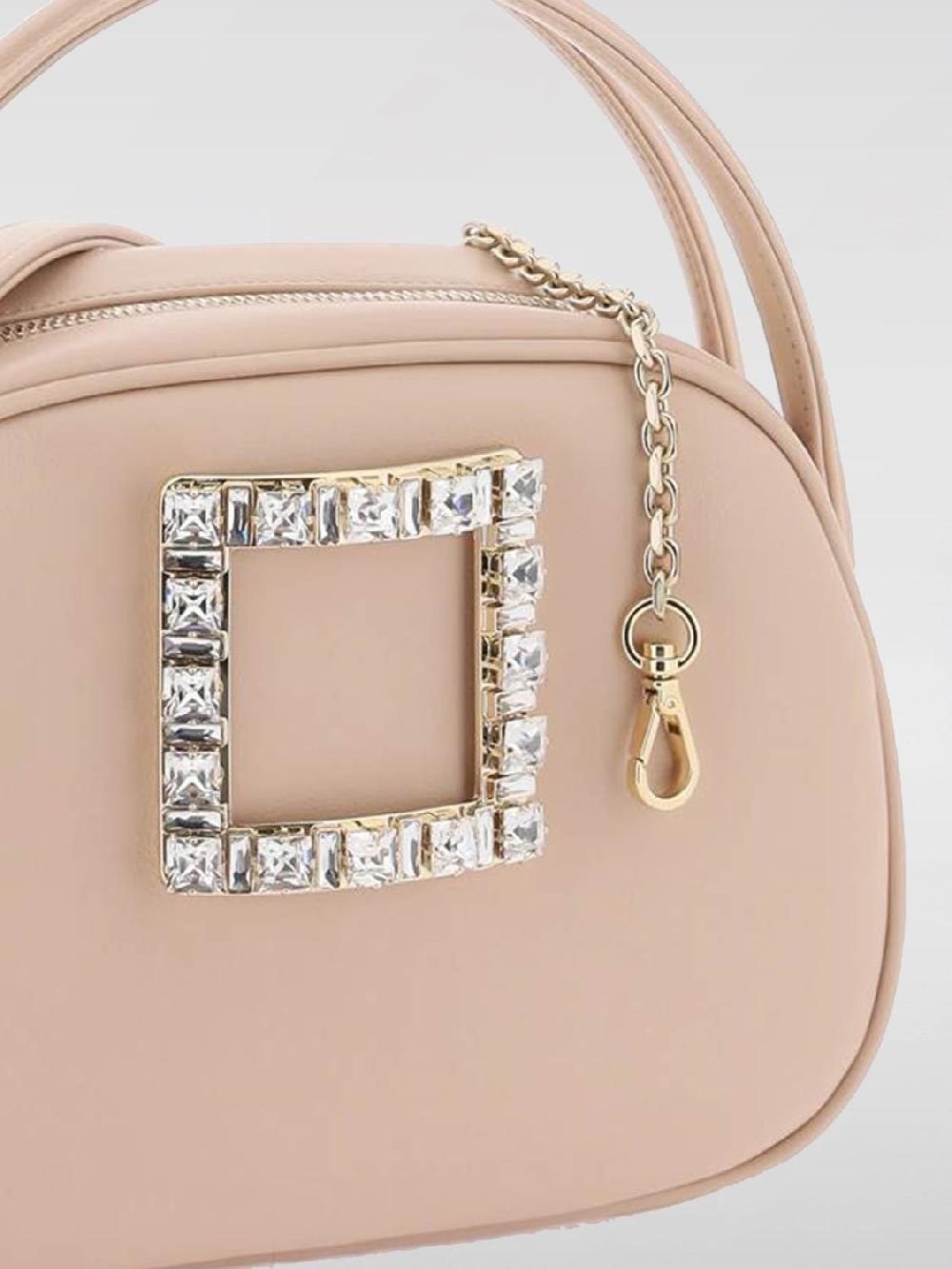 Giglio Borsa Mini Viv' Ladybug Roger Vivier In Pelle Con Fibbia Strass