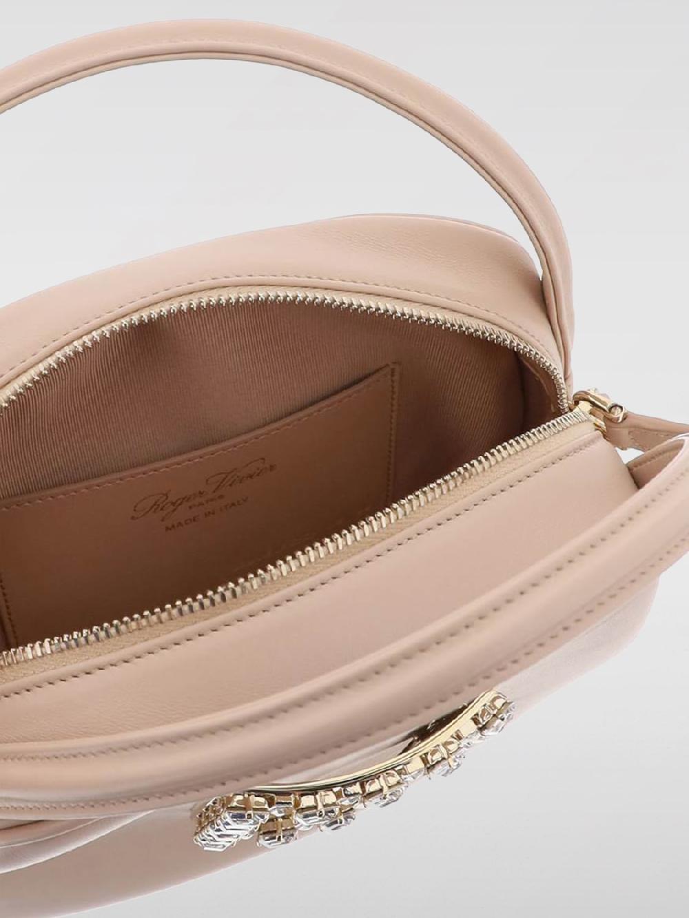 Giglio Borsa Mini Viv' Ladybug Roger Vivier In Pelle Con Fibbia Strass
