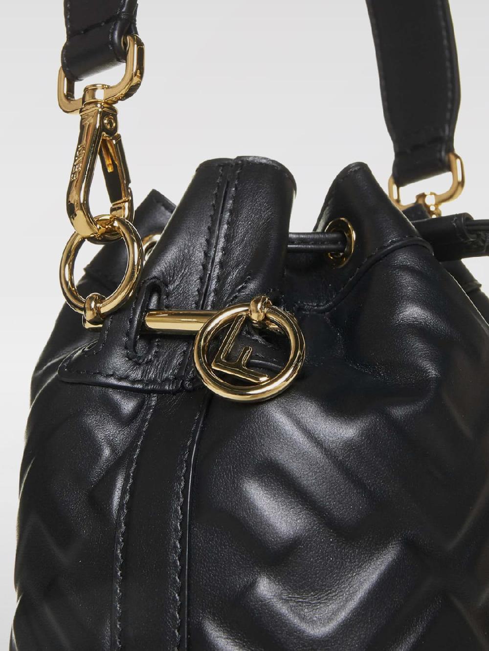 Giglio Borsa Mon Tresor Fendi In Pelle Con Monogram FF All Over