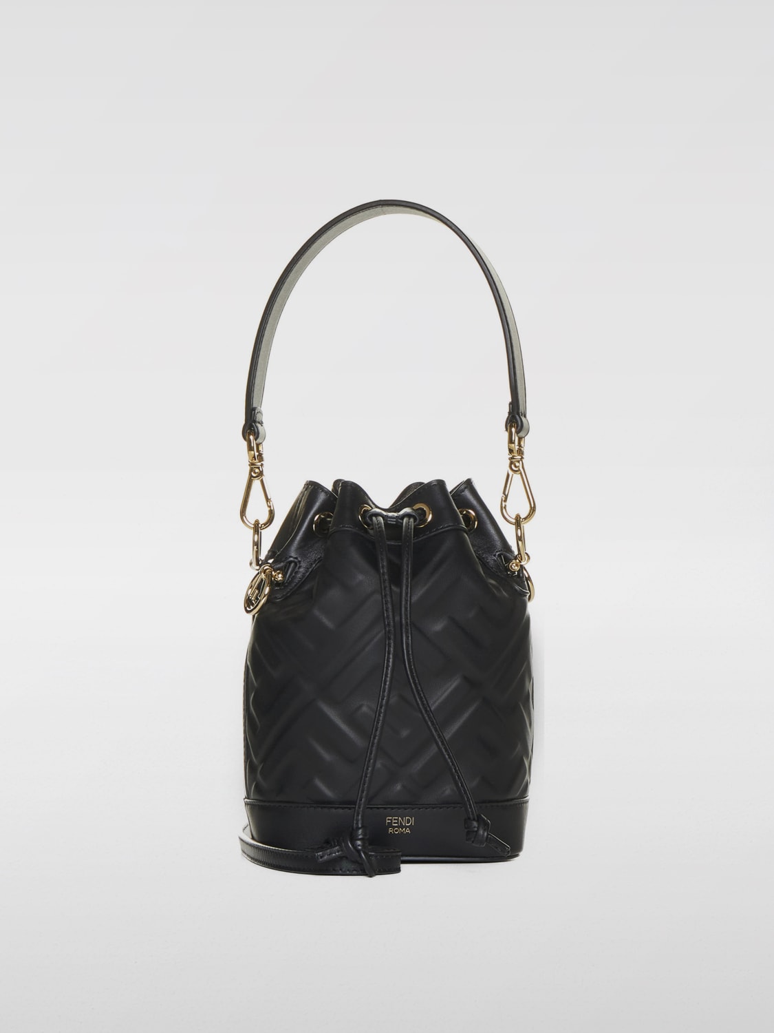 Giglio Borsa Mon Tresor Fendi in pelle con monogram FF all over