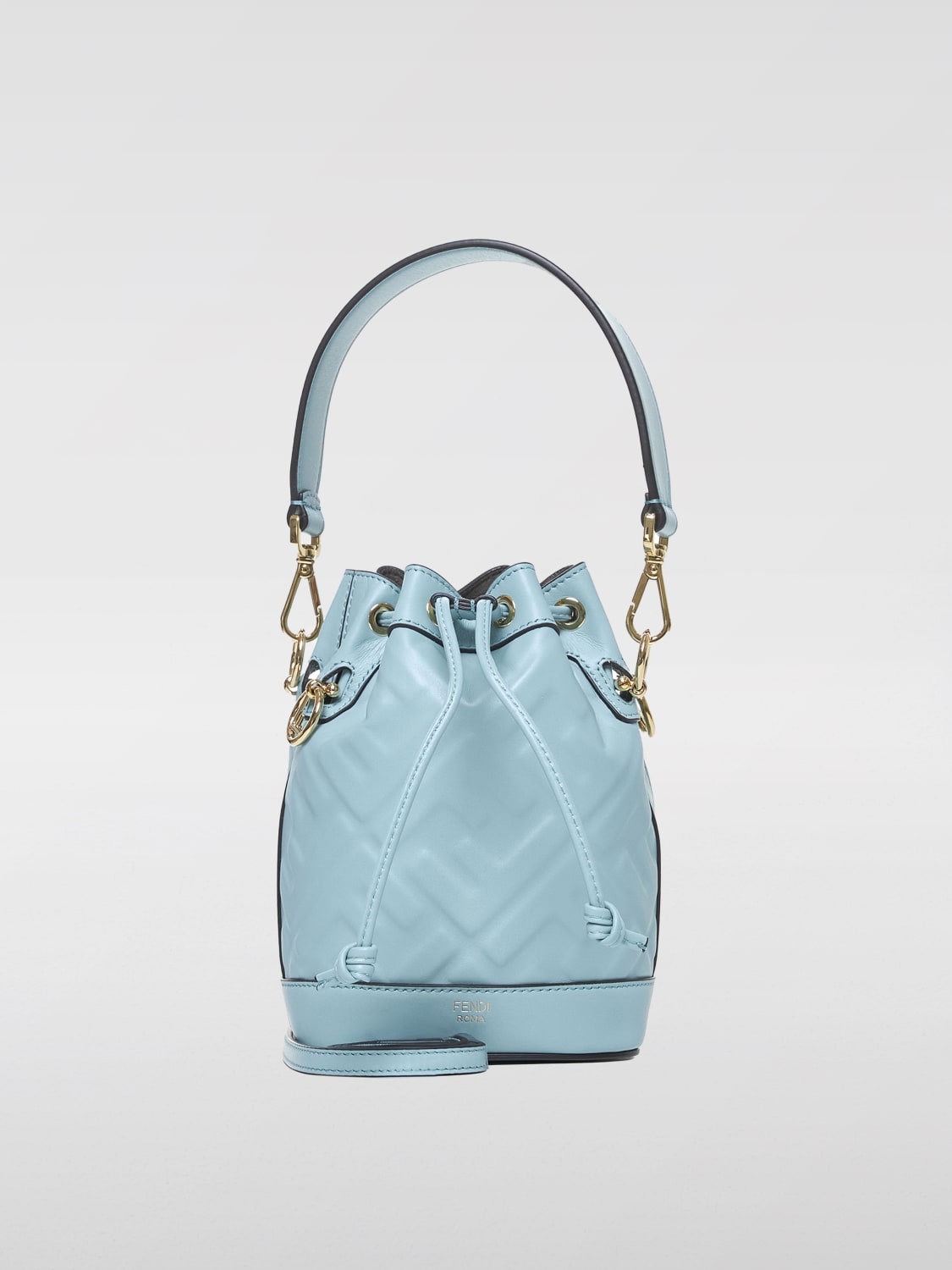 Giglio Borsa Mon Tresor Fendi in pelle con monogram FF all over