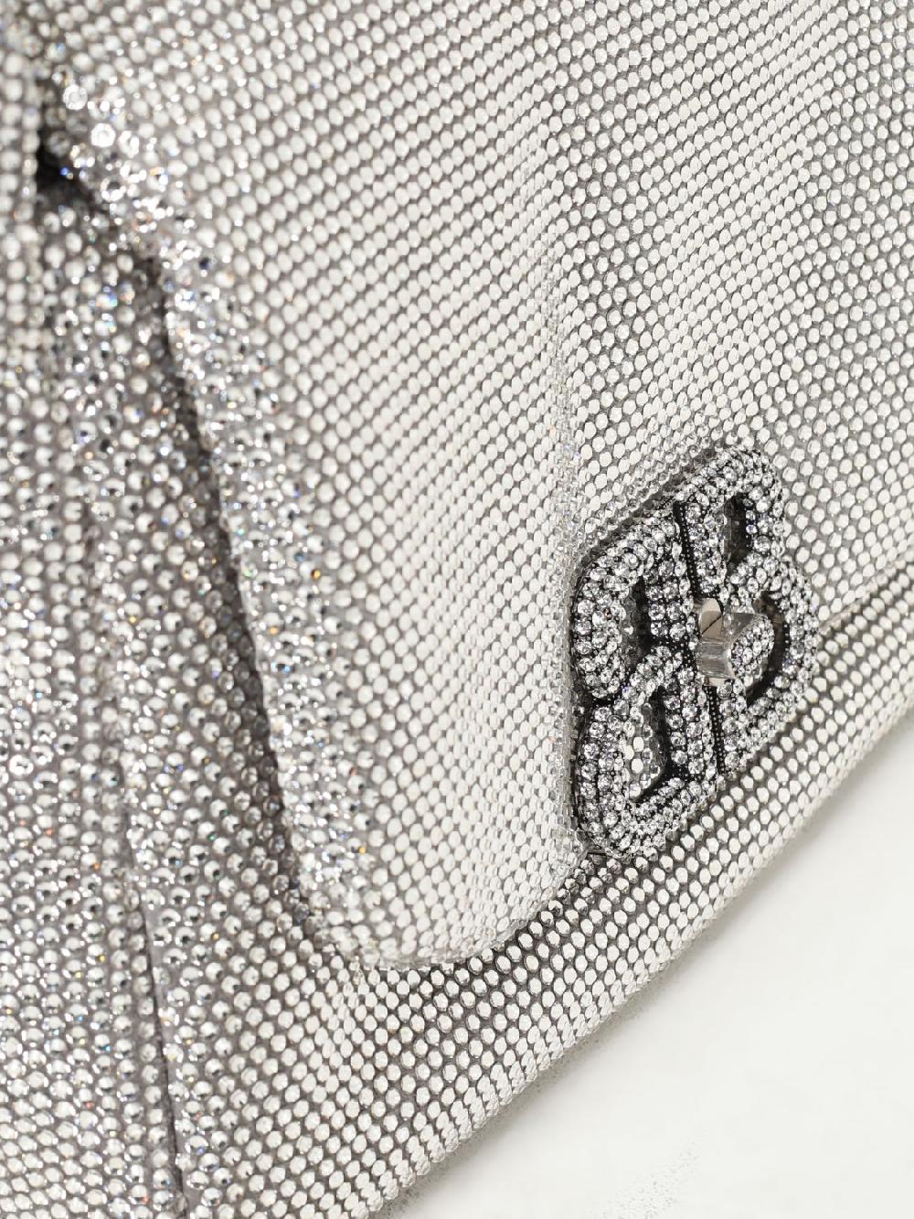 Giglio Borsa Monaco Balenciaga In Camoscio Con Strass All Over