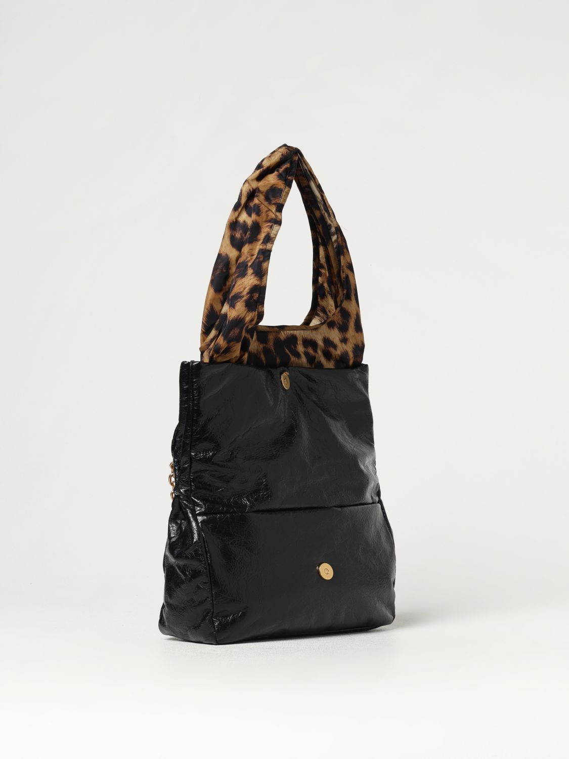 Giglio Borsa Monaco Balenciaga In Pelle Arena E Nylon Animalier